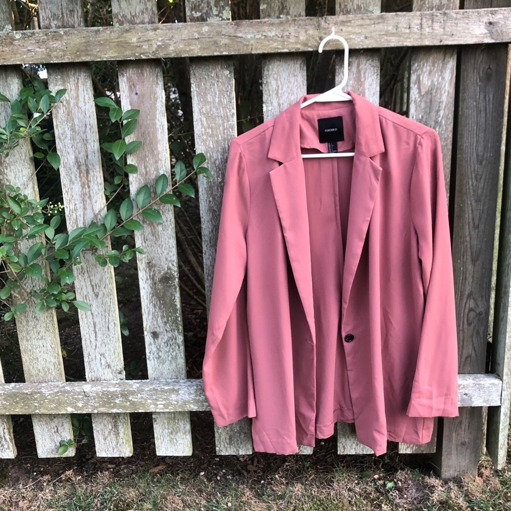 dusty rose blazer